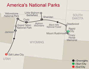 10 days from Rapid City to Salt Lake City